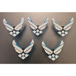 Air Force Emblem Shrader Tire Valve Cap (Set Of 5)